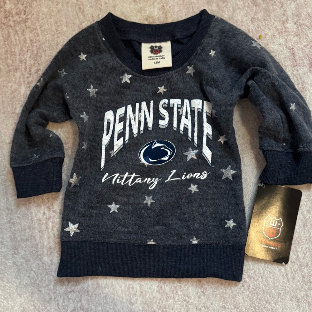 Penn State Baby Navy Star Sweatshirt